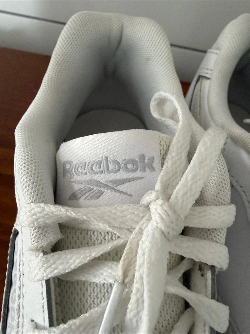 Reebok White Leather Trainers
